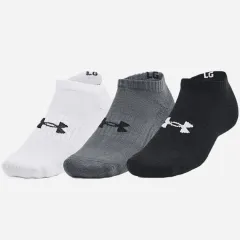 Шкарпетки UA Core No Show 3pk Чорний Білий Сірий 3 пари Уні M (1363241-003)
