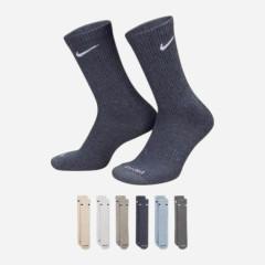Чоловічі Шкарпетки Nike U NK ED PLS CSH CRW 6PR Сірий, Бежевий, Блакитний 42-46 (SX6897-901 42-46)