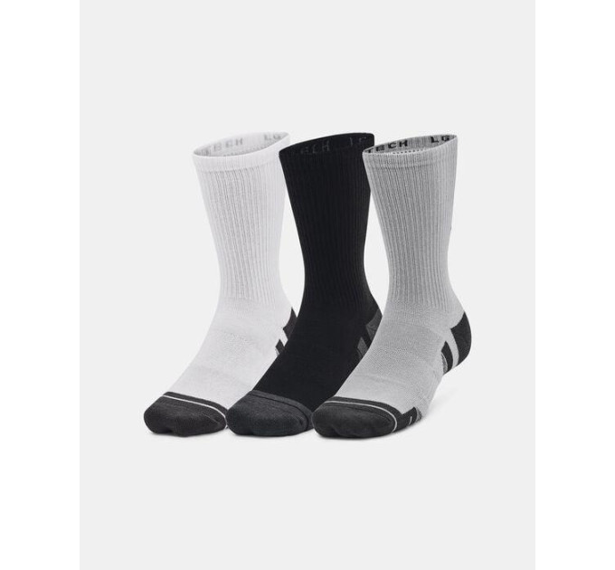 Шкарпетки UA Performance Tech 3pk Crew Сірий Уні L (1379512-011 L)