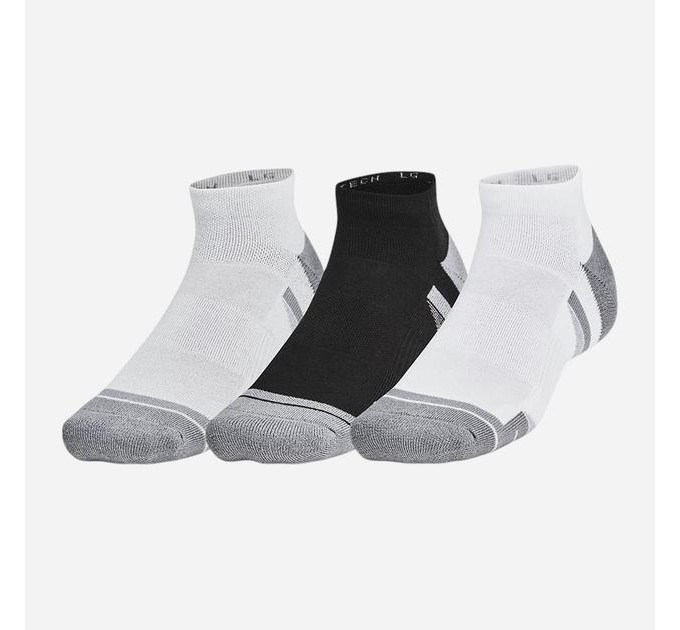 Чоловічі Шкарпетки UA Performance Tech 3pk Low чорний,сірий Уні XL 1379504-003 XL