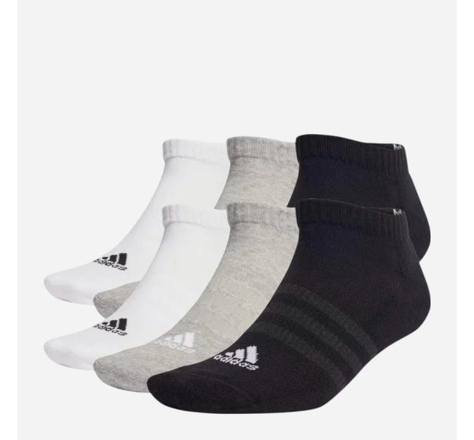 Шкарпетки Adidas C SPW LOW 6P білий, сірий, чорний Уні L (43-45) IC1340 43-45