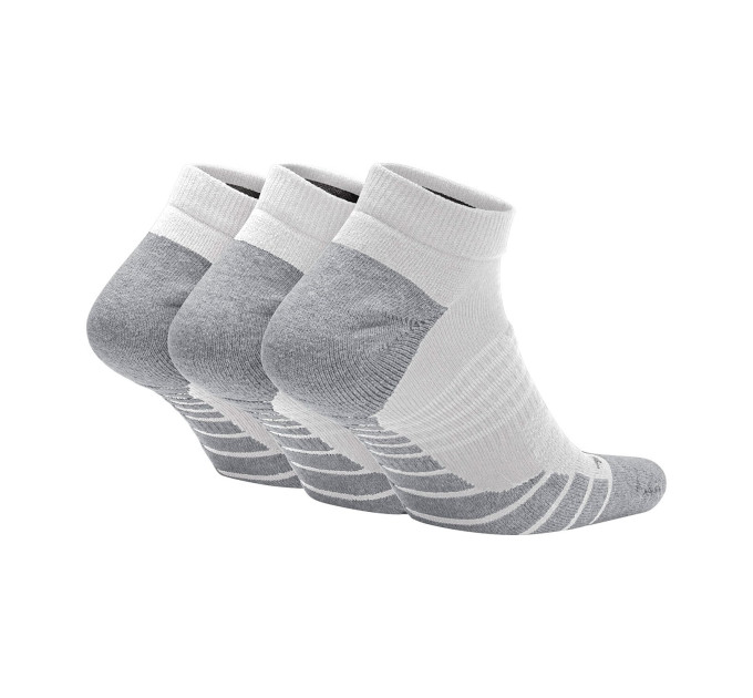Шкарпетки Nike Everyday Max Cushioned No Show 3-pack 38-42 white/gray SX6964-100
