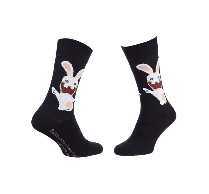Шкарпетки Rabbids Invasion Rabbits Open Arm 1-pack Чорний 43-46 (93153261-1 43-46)