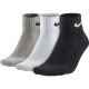 Шкарпетки Nike Value Cush Ankle 3-pack 34-38 black/gray/white SX4926-901