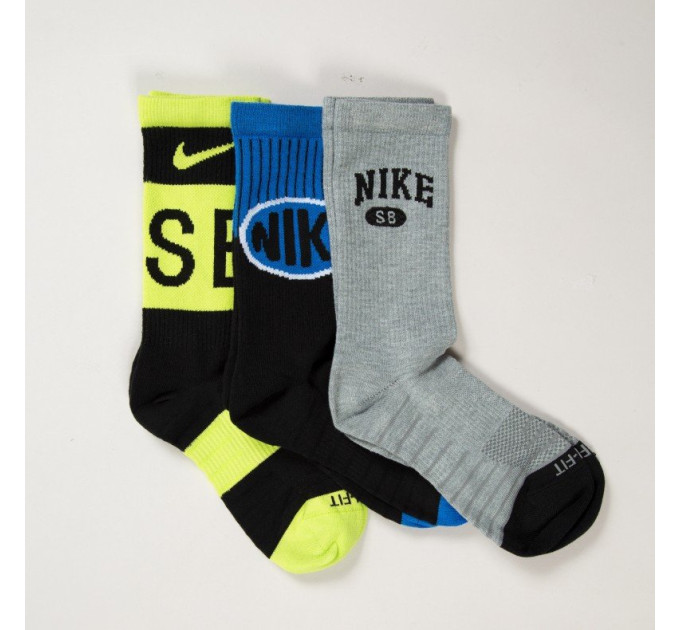 Шкарпетки Nike SB Everyday Max Lightweight 3-pack 34-38 multicolor CU6478-902