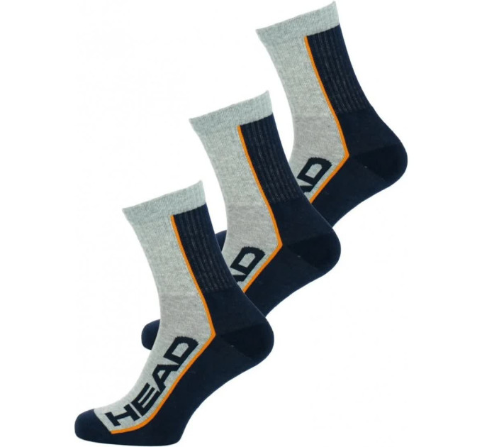 Шкарпетки Head Performance Short Crew 3-pack 35-38 gray/blue 781010001-870