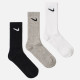 Шкарпетки Nike Everyday Lightweight Crew 3-pack 46-50 black/gray/white SX7676-901