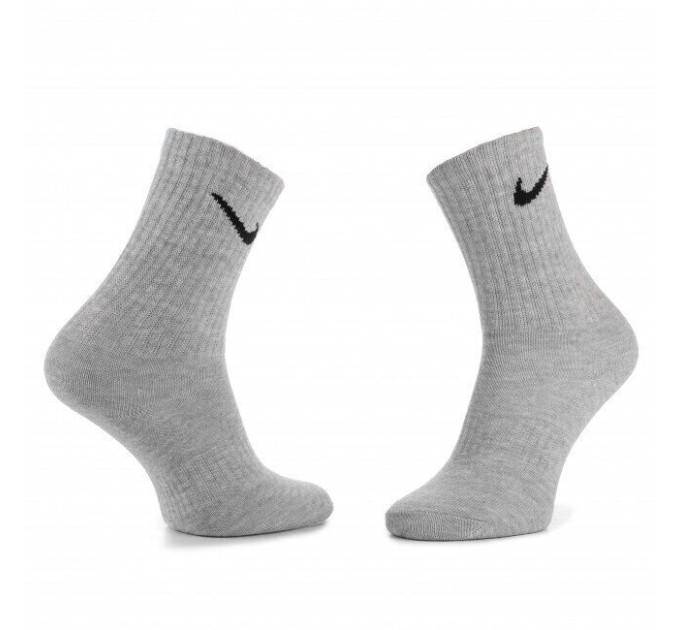 Шкарпетки Nike Everyday Lightweight Crew 3-pack 46-50 black/gray/white SX7676-901