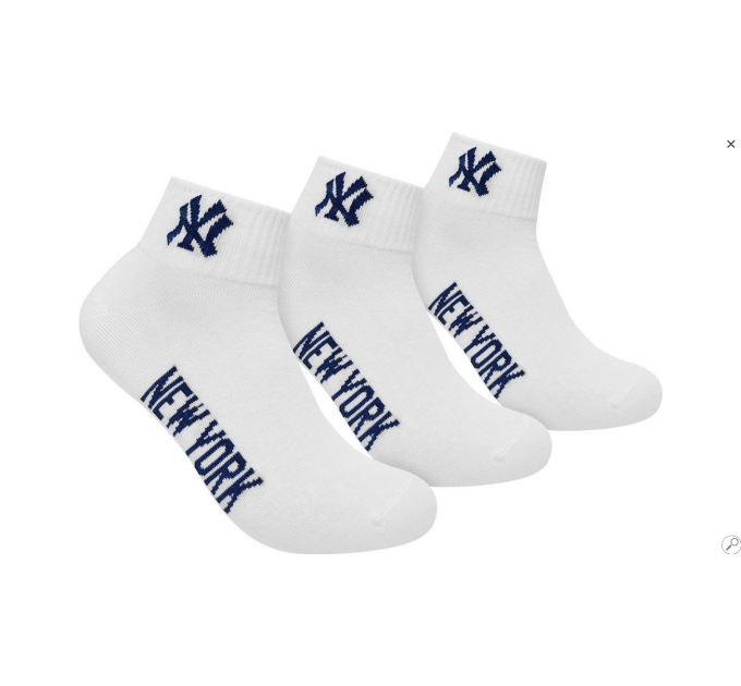 Шкарпетки New York Yankees Quarter 3-pack 35-38 white 15100003-1001 Шкарпетки New York Yankees Quarter 3-pack 35-38 white 15100003-1001