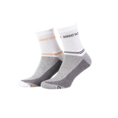 Шкарпетки Sergio Tacchini 2-pack 36-40 white/gray/orange 13150661-1 Шкарпетки Sergio Tacchini 2-pack 36-40 white/gray/orange 13150661-1