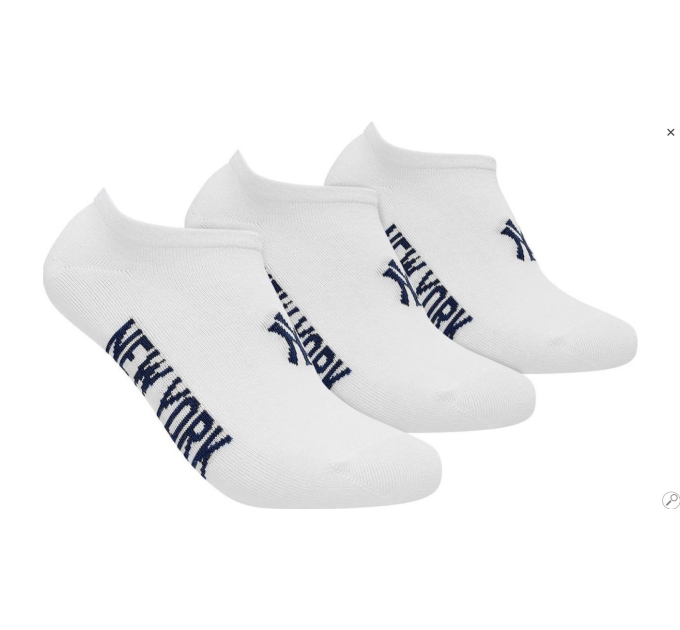 Шкарпетки New York Yankees Sneaker 3-pack 43-46 white 15100004-1001