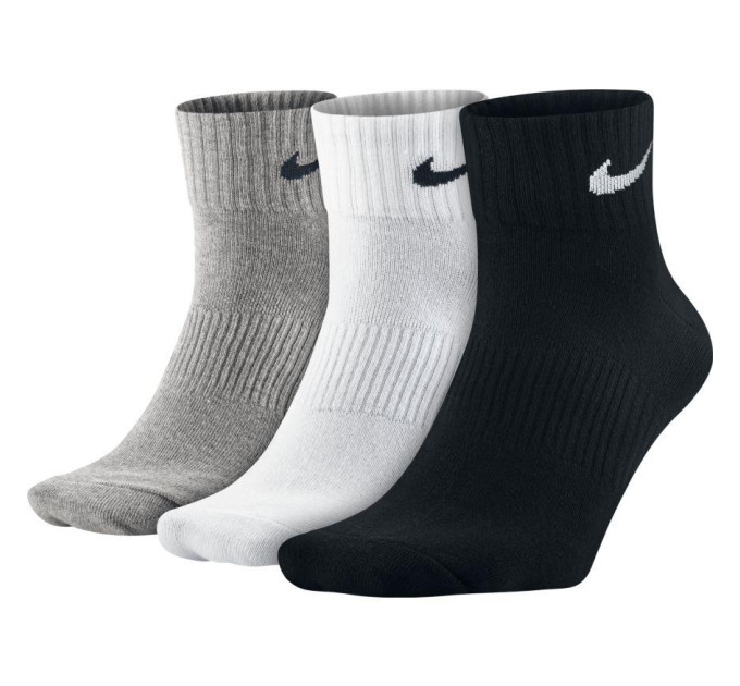 Чоловічі Шкарпетки Nike U NK PERF LTWT QT 3PR Чорний, Білий, Сірий M (38-42) (SX4706-901 38-42) Чоловічі Шкарпетки Nike U NK PERF LTWT QT 3PR Чорний, Білий, Сірий M (38-42) (SX4706-901 38-42)
