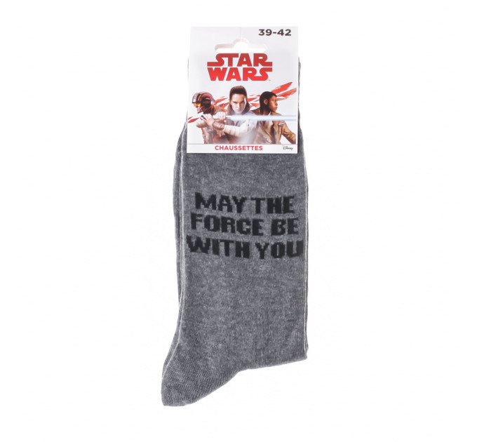 Шкарпетки Star Wars May The Force Be With You 1-pack 39-42 light gray 93154262-3