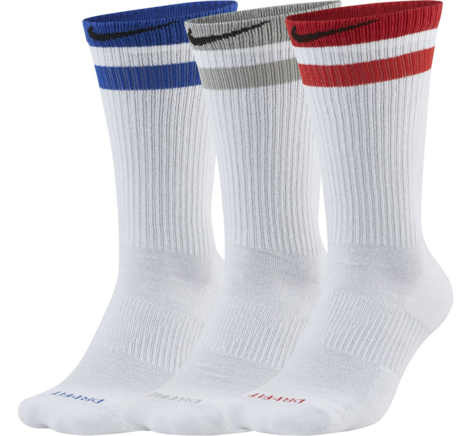 Шкарпетки Nike 3-pack 38-42 white/multicolor CZ0502-903
