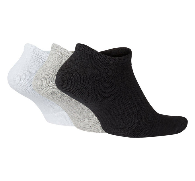 Шкарпетки Nike Everyday Cushioned 3-pack 34-38 black/white/gray SX7673-901