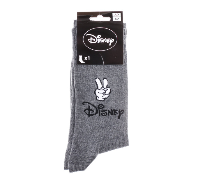 Шкарпетки Disney Mickey Logo Disney And Main Mickey 1-pack 39-42 light gray 93154962-1
