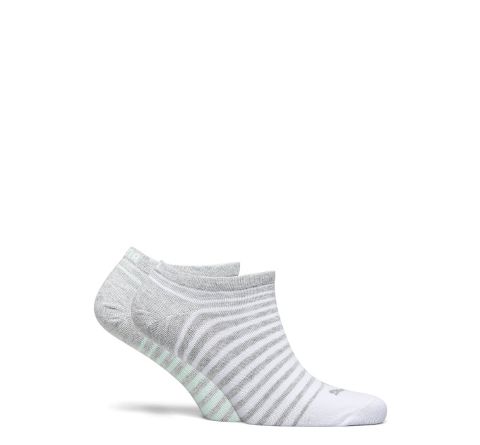 Шкарпетки Puma Unisex Sneaker 2-pack 39-42 gray/white/light green 101001001-025