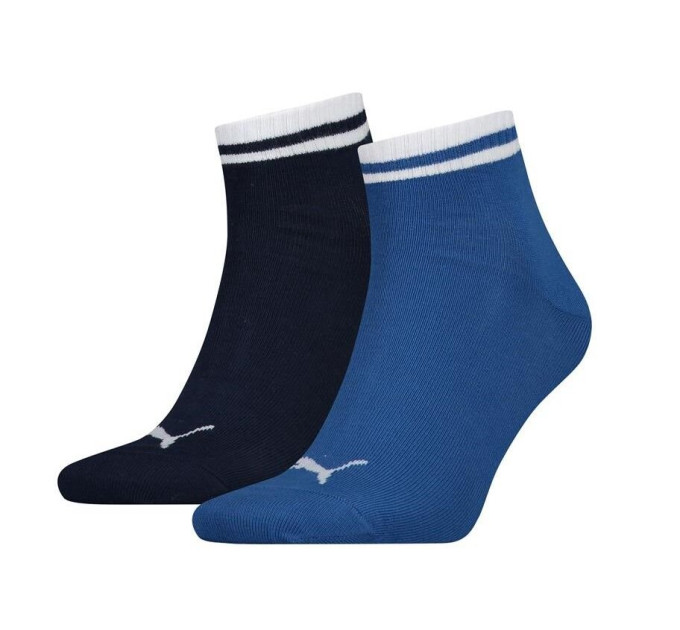 Шкарпетки Puma Heritage Quarter 2-pack 35-38 dark blue/blue 281012001-001 Шкарпетки Puma Heritage Quarter 2-pack 35-38 dark blue/blue 281012001-001