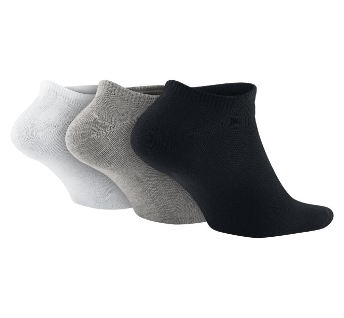 Шкарпетки Nike Volue No Show 3-pack 34-38 black/gray/white SX2554-901