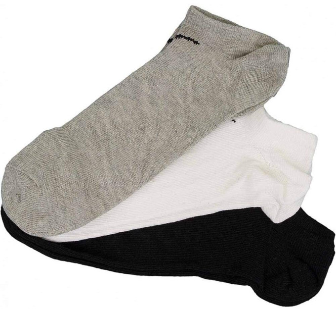 Шкарпетки Nike Volue No Show 3-pack 34-38 black/gray/white SX2554-901