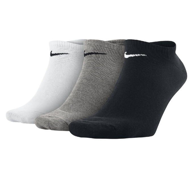 Шкарпетки Nike Volue No Show 3-pack 34-38 black/gray/white SX2554-901