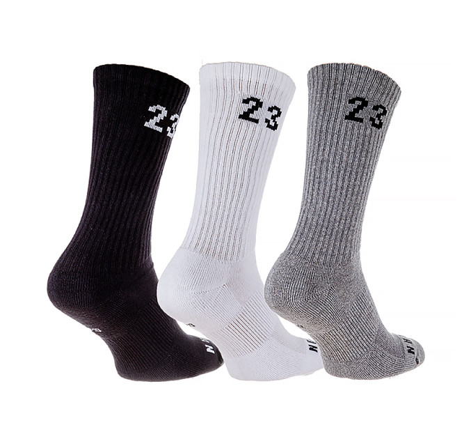 Чоловічі Шкарпетки JORDAN U J ESSENTIAL CREW 3PR - 144 Різнокольоровий 38-42 (7dDA5718-911 38-42)