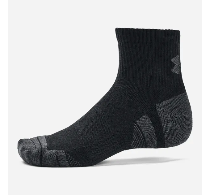 Шкарпетки UA Performance Tech 3pk Qtr Чорний Уні XL (1379510-001 XL)