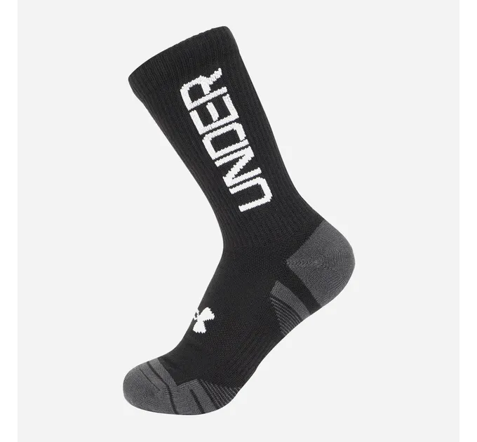 Шкарпетки UA Perf Tech Nov 3pk Crew Чорний Уні M (1379515-002 M)