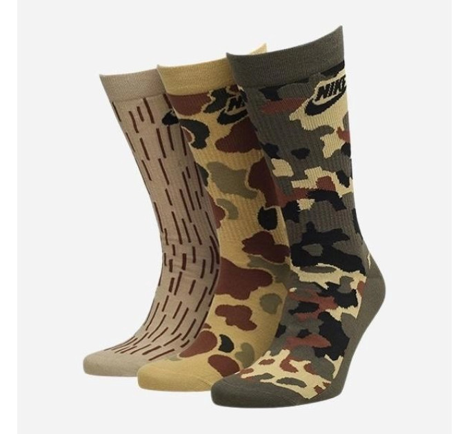 Чоловічі Шкарпетки Nike U NK EVERYDAY ESSENTIAL CREW хакі Уні 38-42 DH3414-903 38-42