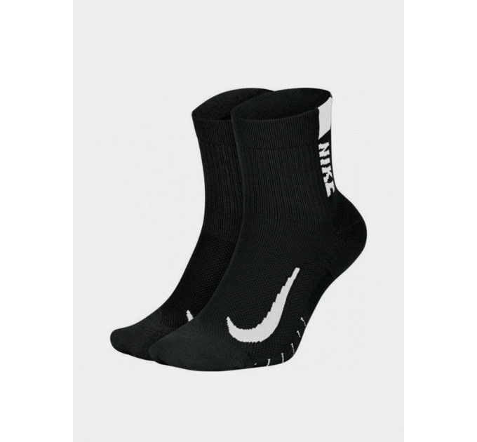Чоловічі Шкарпетки Nike U NK MLTPLIER ANKLE 2PR - 144 Чорний 46-50 7dSX7556-010 46-50