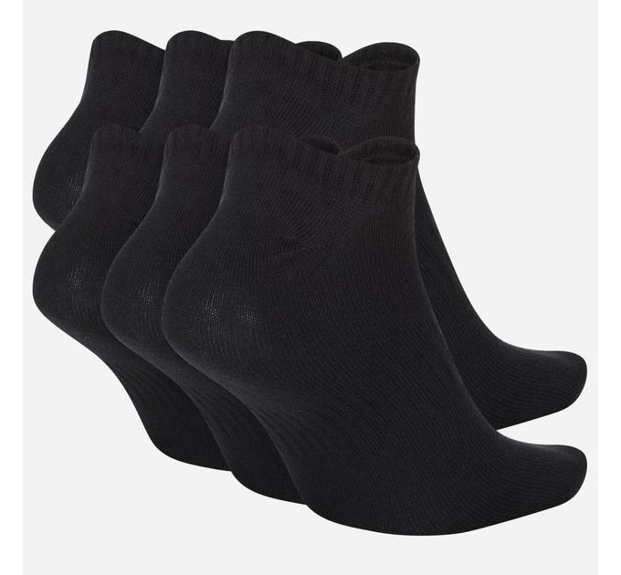 Чоловічі Шкарпетки Nike U NK EVERYDAY LTWT NS 6PR 132 Чорний 46-50 (SX7679-010 46-50)