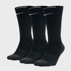 Чоловічі Шкарпетки Nike Evry Max Cush Crew 3-pack Чорний 46-50 (SX5547-010 46-50)