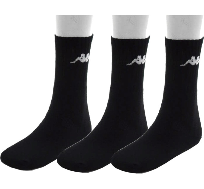 Шкарпетки Kappa Trisper Tennis Sock 3-pack 35-38 black 303WIG0-902 Шкарпетки Kappa Trisper Tennis Sock 3-pack 35-38 black 303WIG0-902