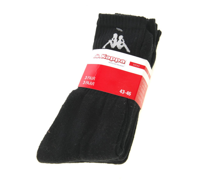 Шкарпетки Kappa Trisper Tennis Sock 3-pack 35-38 black 303WIG0-902