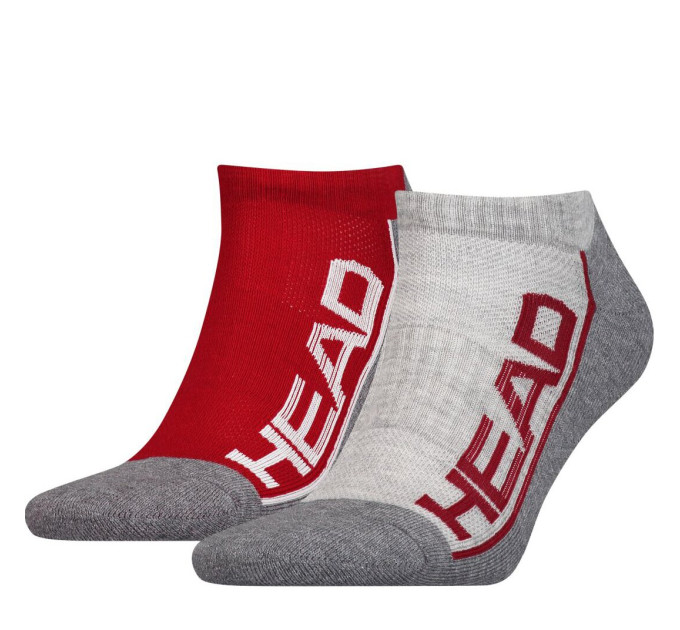 Шкарпетки Head Performance Sneaker Unisex 2-pack 35-38 gray/red 791018001-070