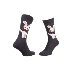 Шкарпетки Rabbids Invasion Rabbits Open Arm 1-pack 43-46 black 93153261-2