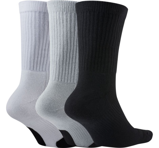Шкарпетки Nike Crew Everyday Bball 3-pack 42-46 black/gray/white DA2123-902