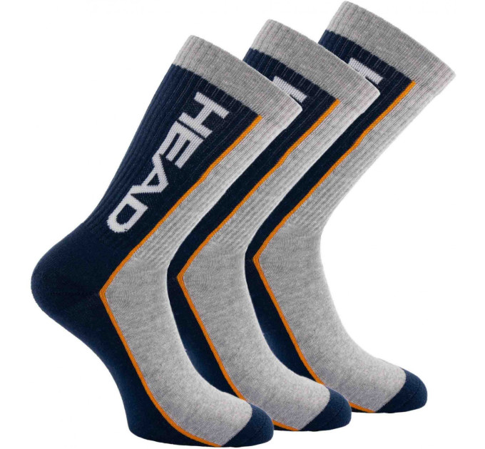 Шкарпетки Head Performance Crew 3-pack 35-38 gray/blue 781011001-870