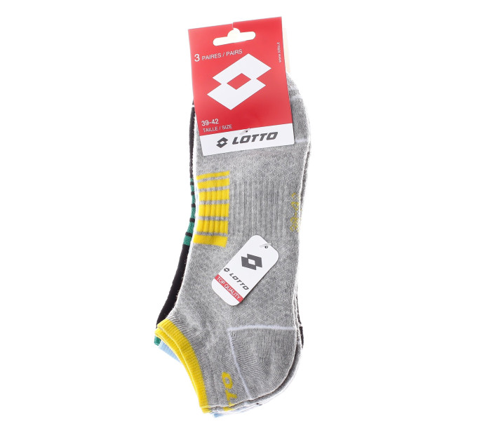 Шкарпетки Lotto 3-pack 39-42 white/gray/black 93512114-1
