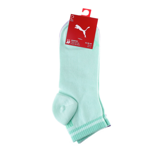 Шкарпетки Puma Heritage Quarter 2-pack 39-42 light green/light purple 281012001-004