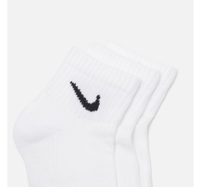 Шкарпетки Nike Everyday Cushion Ankle 3-pack 46-50 white SX7667-100