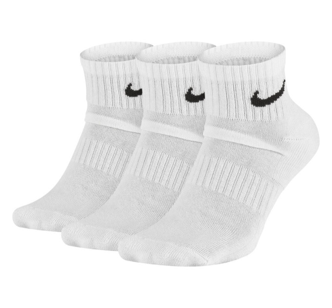 Шкарпетки Nike Everyday Cushion Ankle 3-pack 46-50 white SX7667-100