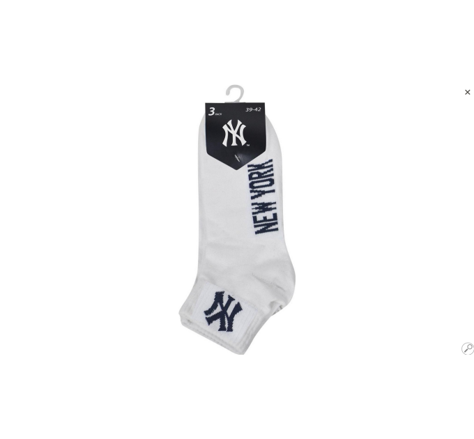 Шкарпетки New York Yankees Quarter 3-pack 43-46 white 15100003-1001