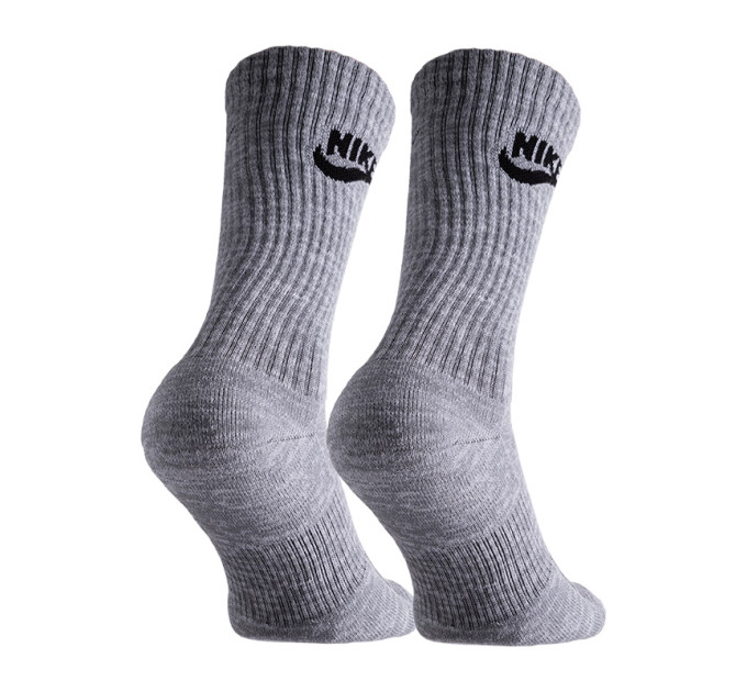Чоловічі Шкарпетки Nike U NK EVERYDAY PLUS CUSH CREW Сірий 42-46 (7dDH3778-073 42-46)