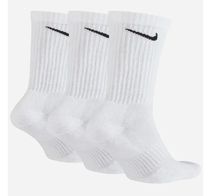 Чоловічі Шкарпетки Nike U NK EVERYDAY CUSH CREW 3PR Білий 42-46 (SX7664-100 42-46)