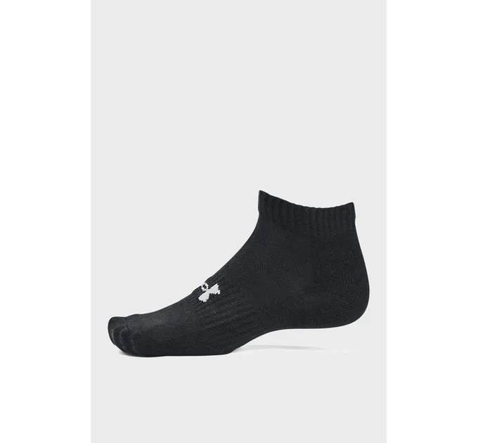 Шкарпетки UA Core Low Cut 3pk Чорний Білий Сірий 3 пари Уні M (1361574-003)