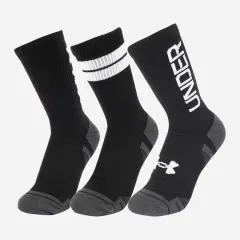 Шкарпетки UA Perf Tech Nov 3pk Crew Чорний Уні XL (1379515-002 XL)