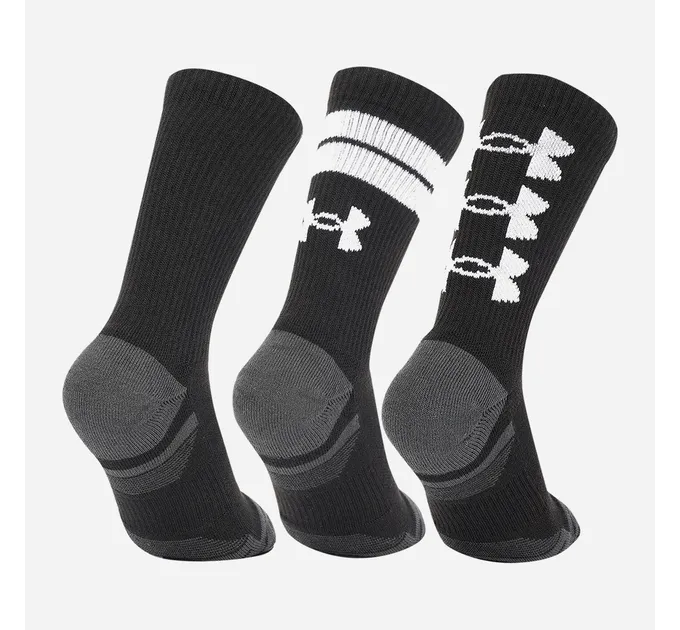 Шкарпетки UA Perf Tech Nov 3pk Crew Чорний Уні XL (1379515-002 XL)