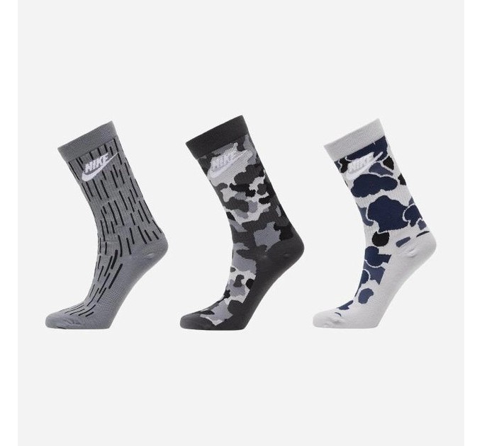 Жіночі Шкарпетки Nike U NK EVERYDAY ESSENTIAL CREW сірий 34-38 DH3414-902 34-38