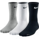Чоловічі Шкарпетки Nike U NK PERF LTWT CRW 3PR NFS 144 чорний, білий, сірий Уні XL (46-50) SX4704-901
